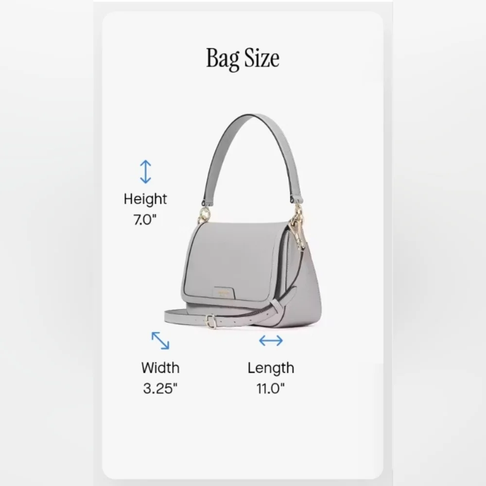 SALE ๐ HP๐ NWT Kate Spade Hudson Convertible Flap Shoulder Bag Crossbody - Picture 13 of 14